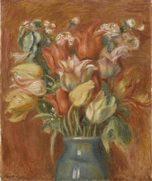 Pierre Auguste Renoir Bouquet de tulipes oil painting picture